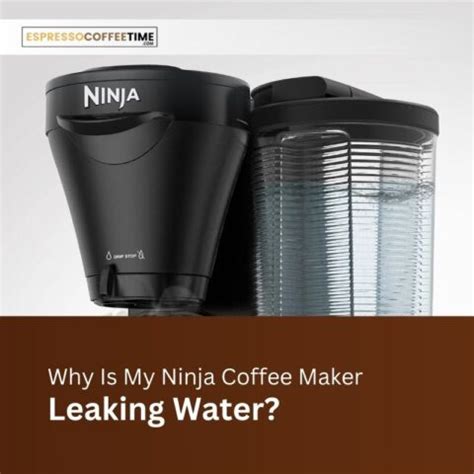 My Ninja Coffee Maker Is Leaking Water。